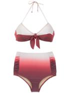 Amir Slama Gradient Bikini Set - Red