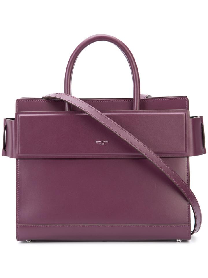 Givenchy - Small 'horizon' Shoulder Bag - Women - Calf Leather - One Size, Pink/purple, Calf Leather