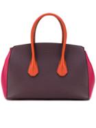 Bally - Block Panel Top Handle Tote - Women - Calf Leather - One Size, Pink/purple, Calf Leather