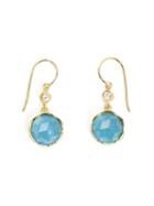 Irene Neuwirth 18kt Gold Aquamarine Drop Earrings