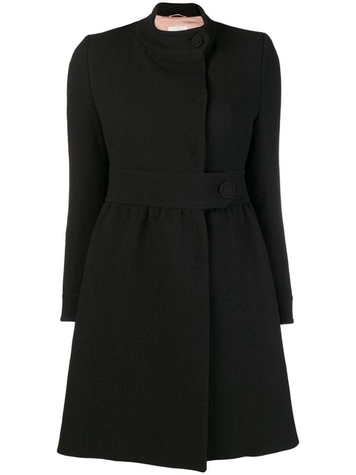 L'autre Chose Front Button Coat - Black