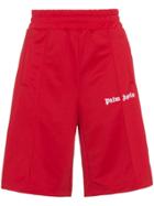 Palm Angels Red Logo Track Shorts