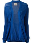 Laneus - Glitter Thread Cardigan - Women - Polyamide/polyester/viscose - 40, Blue, Polyamide/polyester/viscose