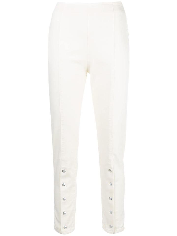 Pinko Rossana Cropped Jeans - White