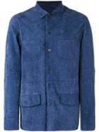 Desa 1972 Shirt Denim Jacket, Men's, Size: 50, Blue, Cotton/suede