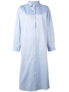 Mes Demoiselles - Oversized Midi Shirt Dress - Women - Cotton - One Size, Women's, Blue, Cotton