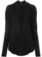 Zero + Maria Cornejo Draped Cardigan, Women's, Size: Medium, Black, Organic Cotton