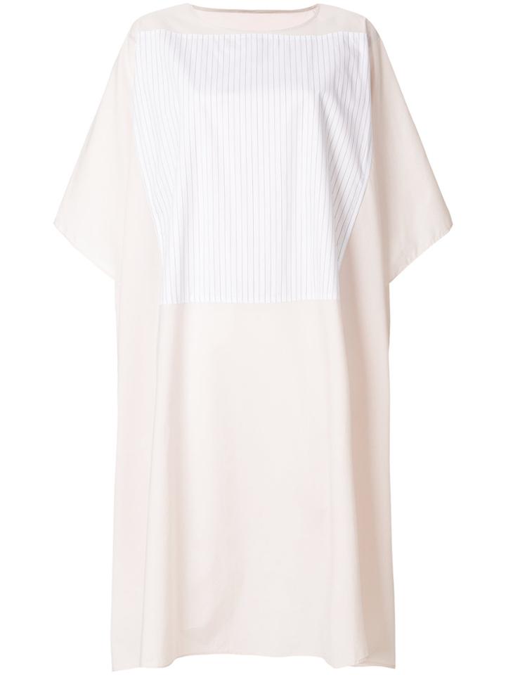 Mm6 Maison Margiela Patch Detail Shift Dress - Pink & Purple