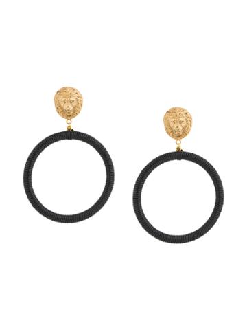 Lako Bukia X Natia Khutsishvili Lion Hoop Earrings - Metallic