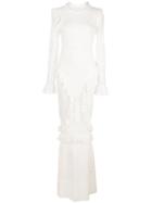 Alexis Ceecee Crochet Ruffle Trim Dress - White
