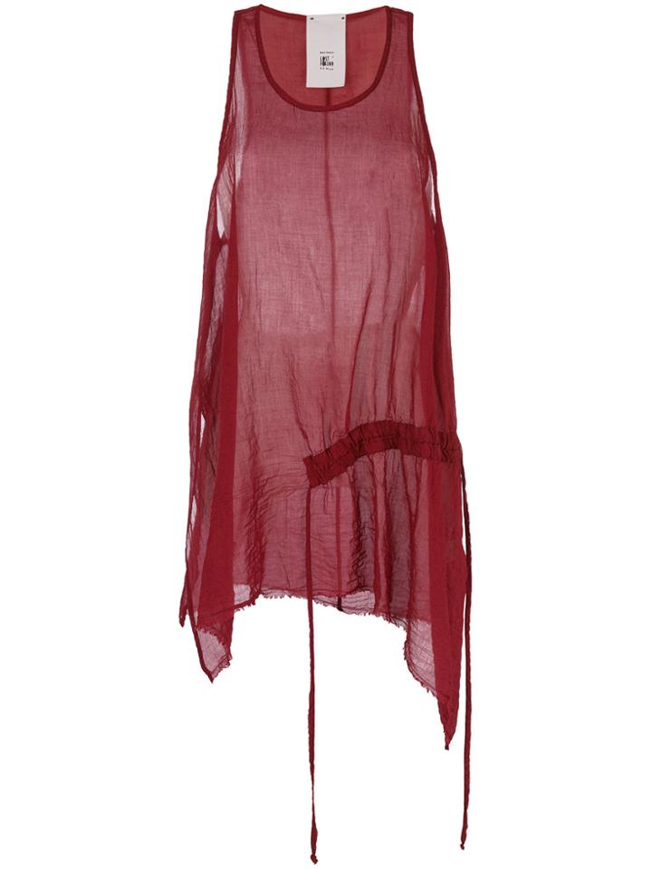 Lost & Found Rooms Asymmetric Hem Top - Red