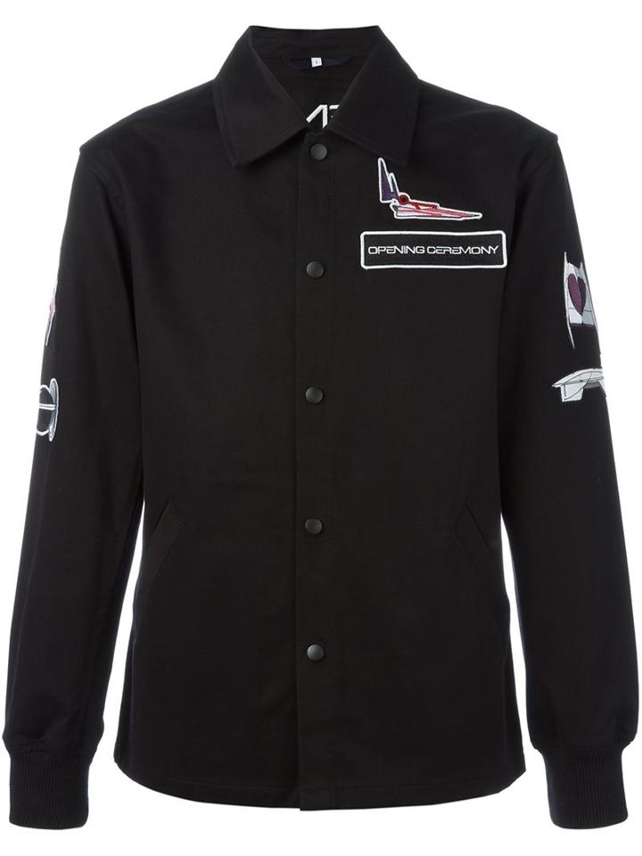 Opening Ceremony 'la Times Mechanics' Jacket, Men's, Size: Medium, Black, Cotton