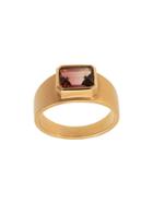 Irene Neuwirth 18kt Rose Gold Faceted Pink Tourmaline Ring