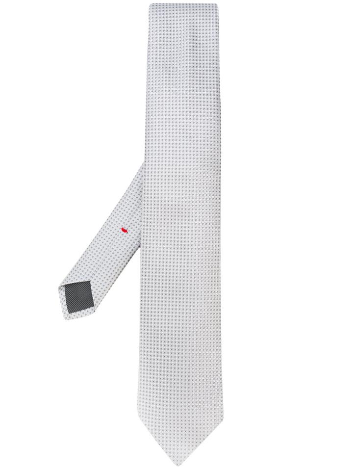 Dell'oglio Embroidered Tie - White
