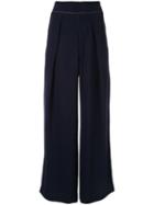 Comme Moi Classic Flared Trousers - Blue