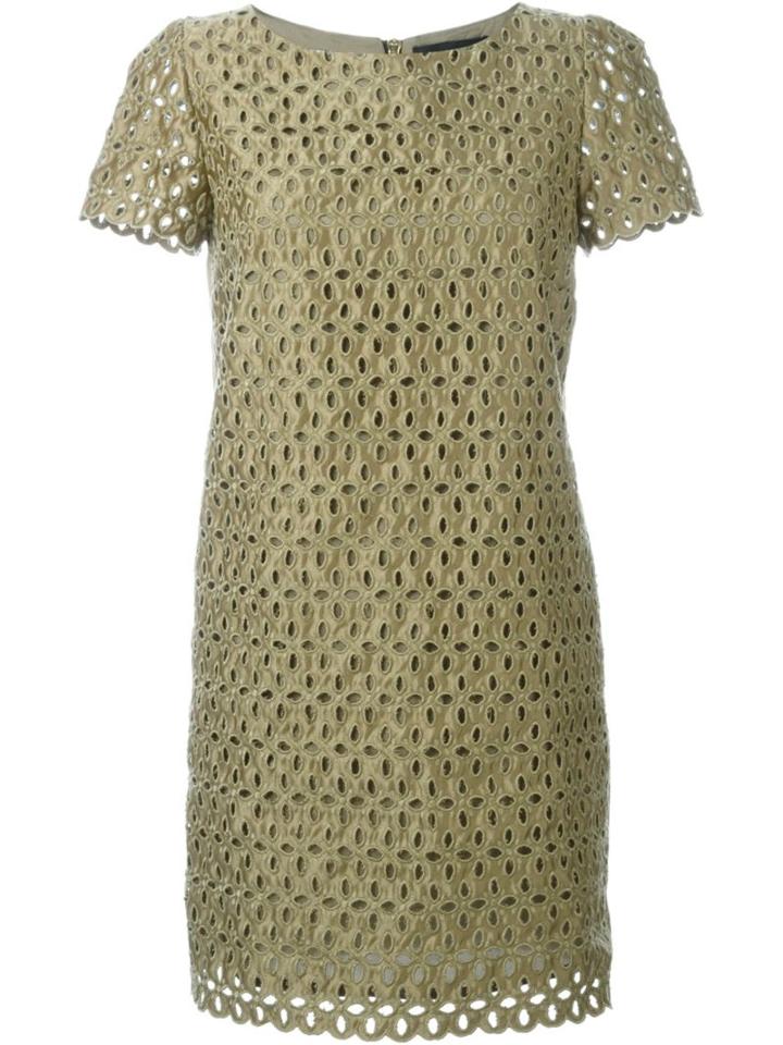 Marco Bologna Lace Cut Out Dress, Women's, Size: 40, Green, Polyester
