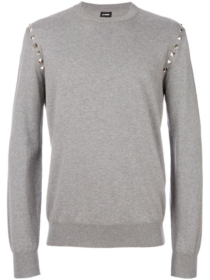 Les Hommes Studded Jumper - Grey