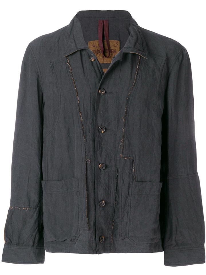Ziggy Chen Crease Effect Shirt - Black