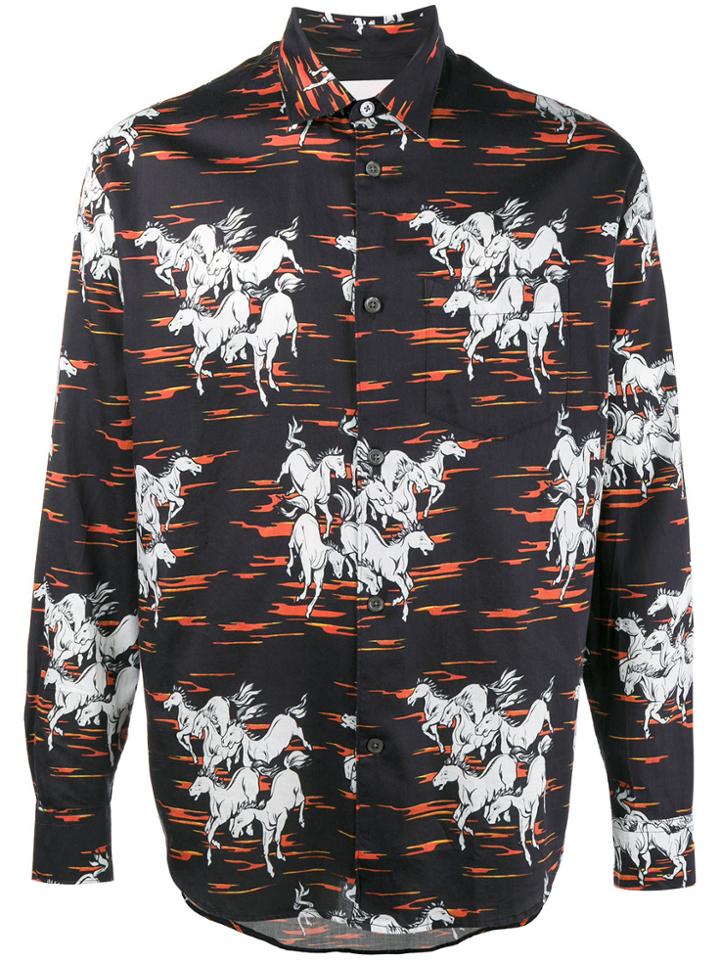 Our Legacy Mustang Printed Shirt - Black