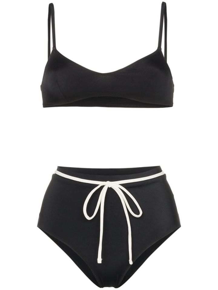 Solid And Striped Cora Stripe Bottom - Black