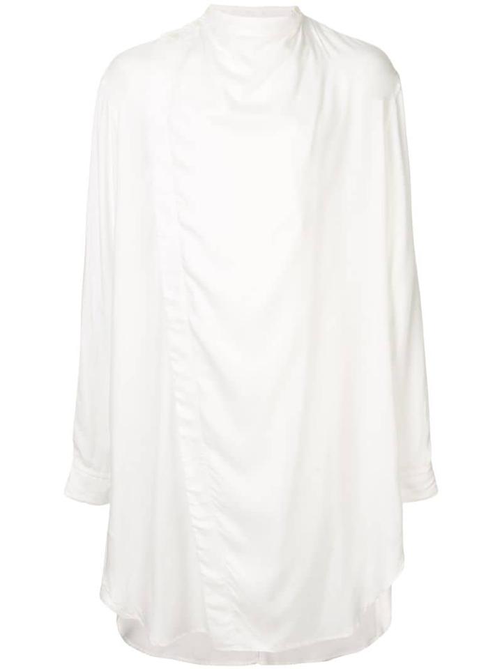 Julius Long Oversized Shirt - White