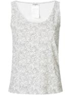 Chanel Pre-owned Cc Logos Sleeveless Top - White