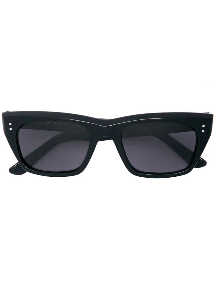 Celine Eyewear Rectangular Frame Sunglasses - Black