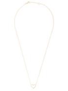 Rosa De La Cruz Gold And Diamond Heart Necklace - Metallic