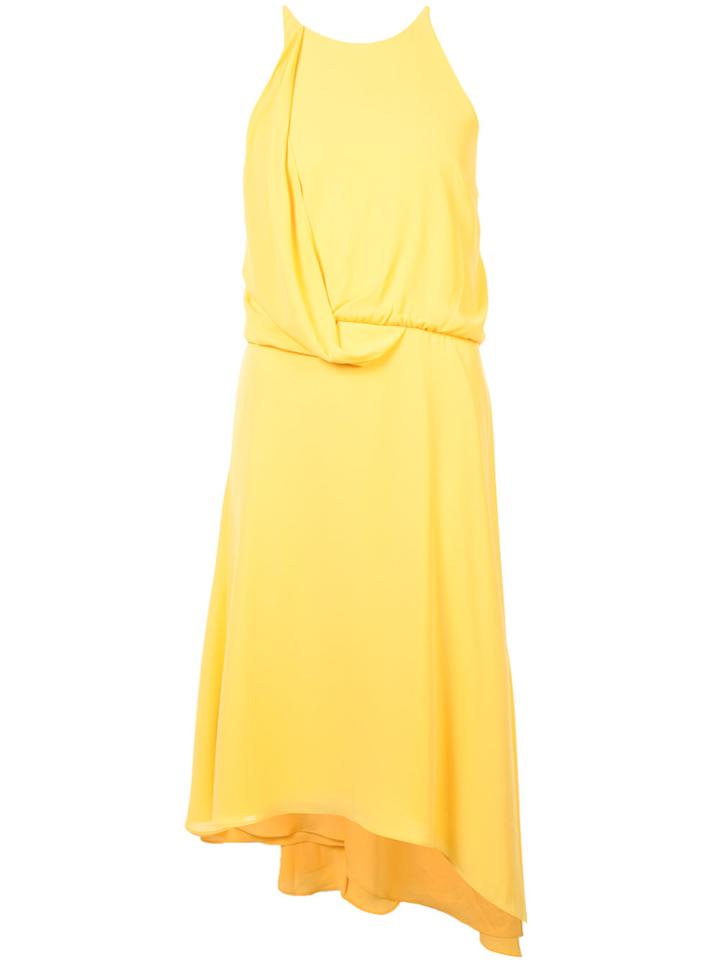 Halston Heritage Loose Fitted Summer Dress - Yellow & Orange