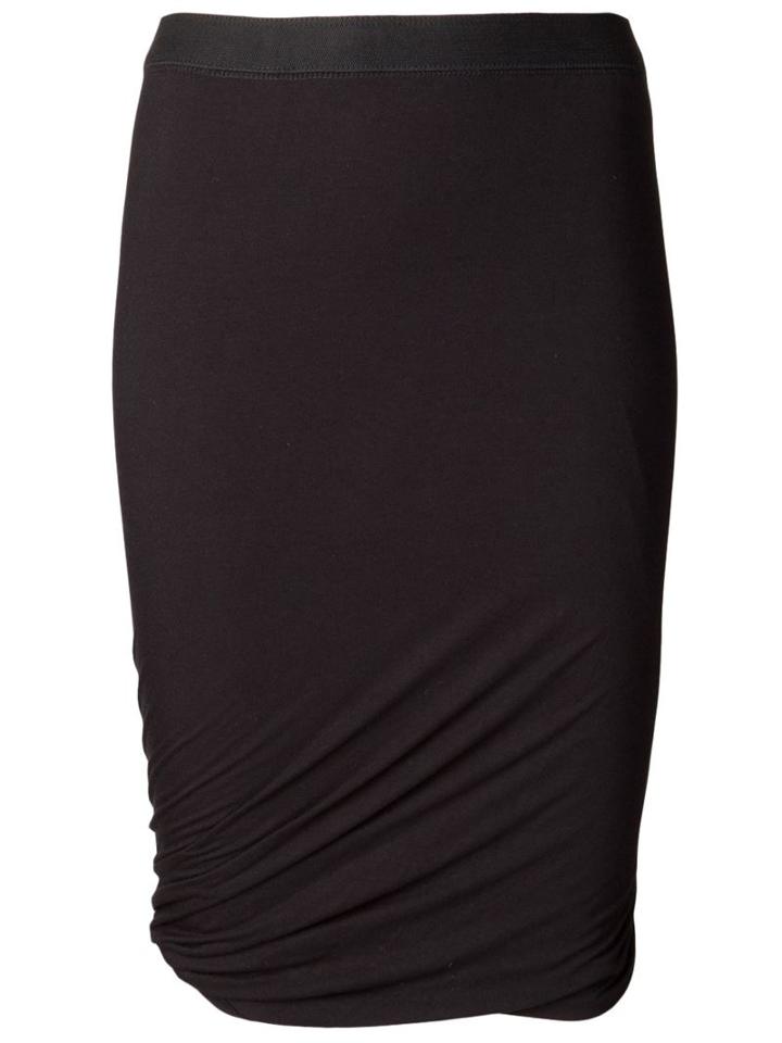 T By Alexander Wang Twist Skirt, Women's, Size: M, Black, Modal/spandex/elastane/polyester/polyurethane