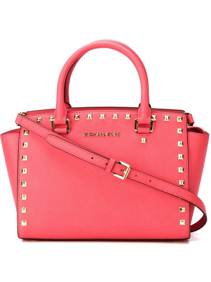 Michael Michael Kors Studded 'selma' Satchel Bag