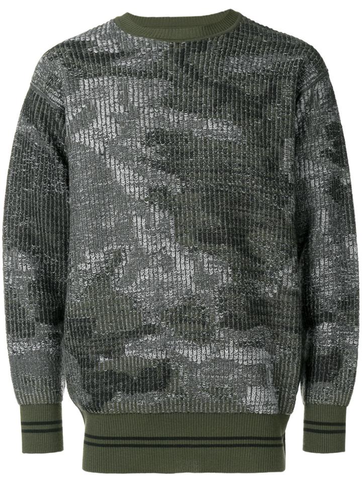 Diesel Black Gold Military Printed Sweatshirt - Green