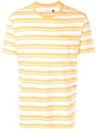 Pop Trading International Striped Pocket T-shirt - Yellow