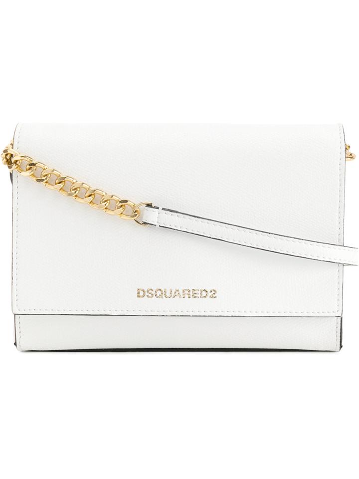 Dsquared2 Chain Strap Shoulder Bag - White