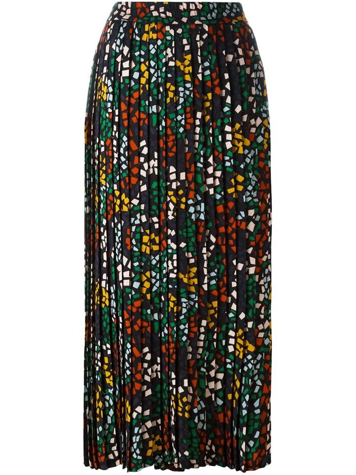 Yves Saint Laurent Vintage Pleated Midi Skirt