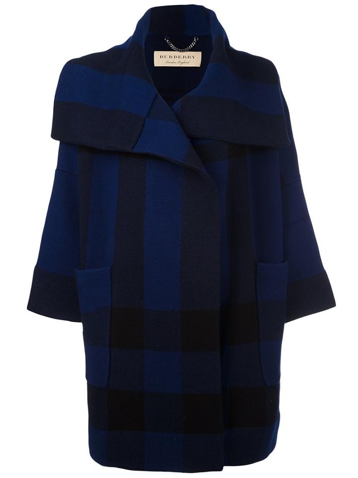 Burberry 'whorlton' Oversize Checked Coat