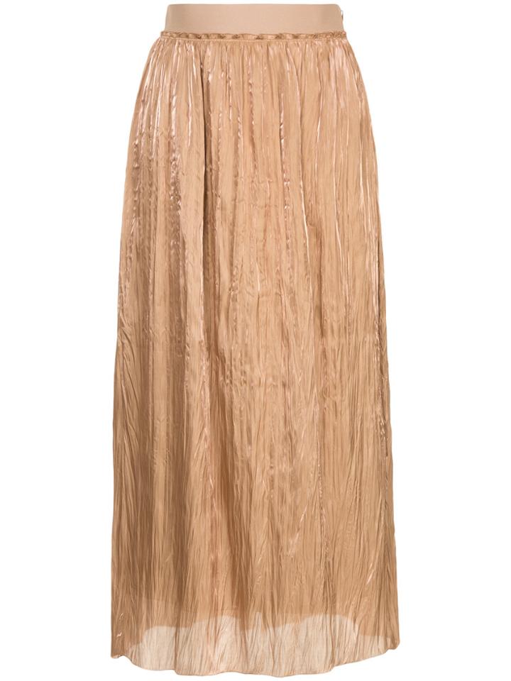 H Beauty & Youth Creased Maxi Skirt - Brown
