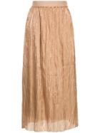 H Beauty & Youth Creased Maxi Skirt - Brown