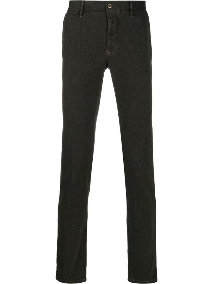 Incotex Mid-rise Slim-fit Trousers - Green