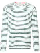 Loveless Striped Fitted Top - White