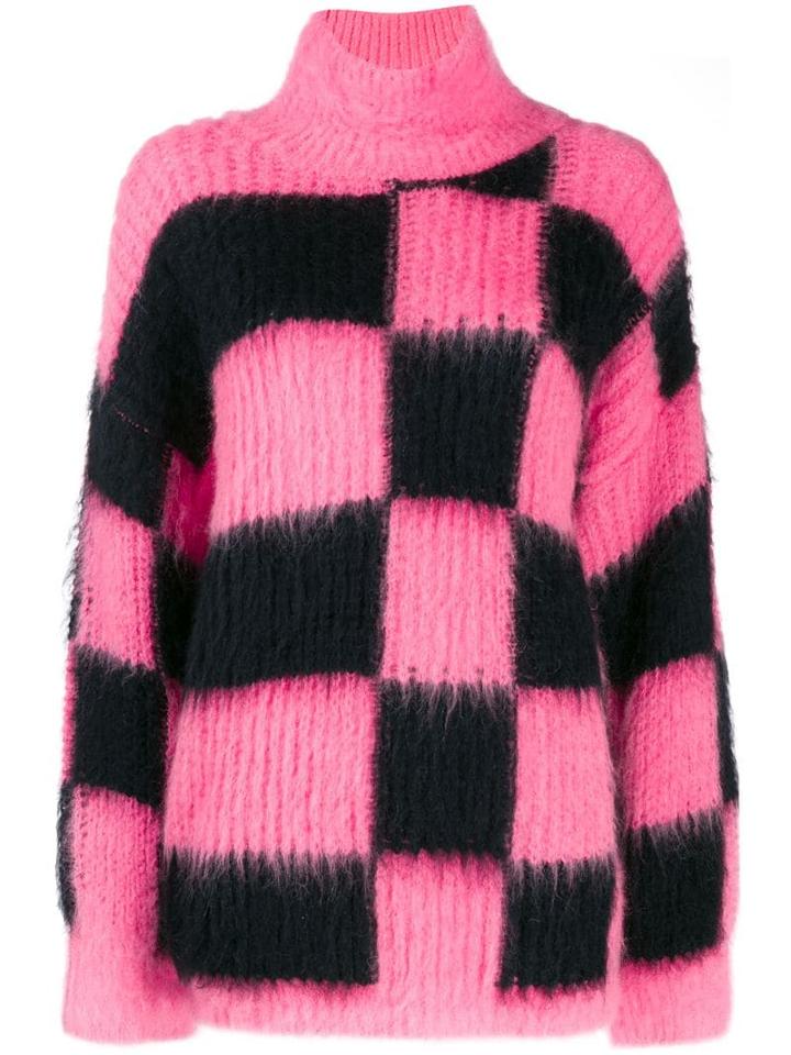 Msgm Super Oversized Turtleneck Jumper - Pink