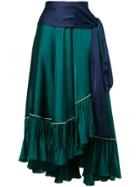 Sacai Side Tie Skirt - Green