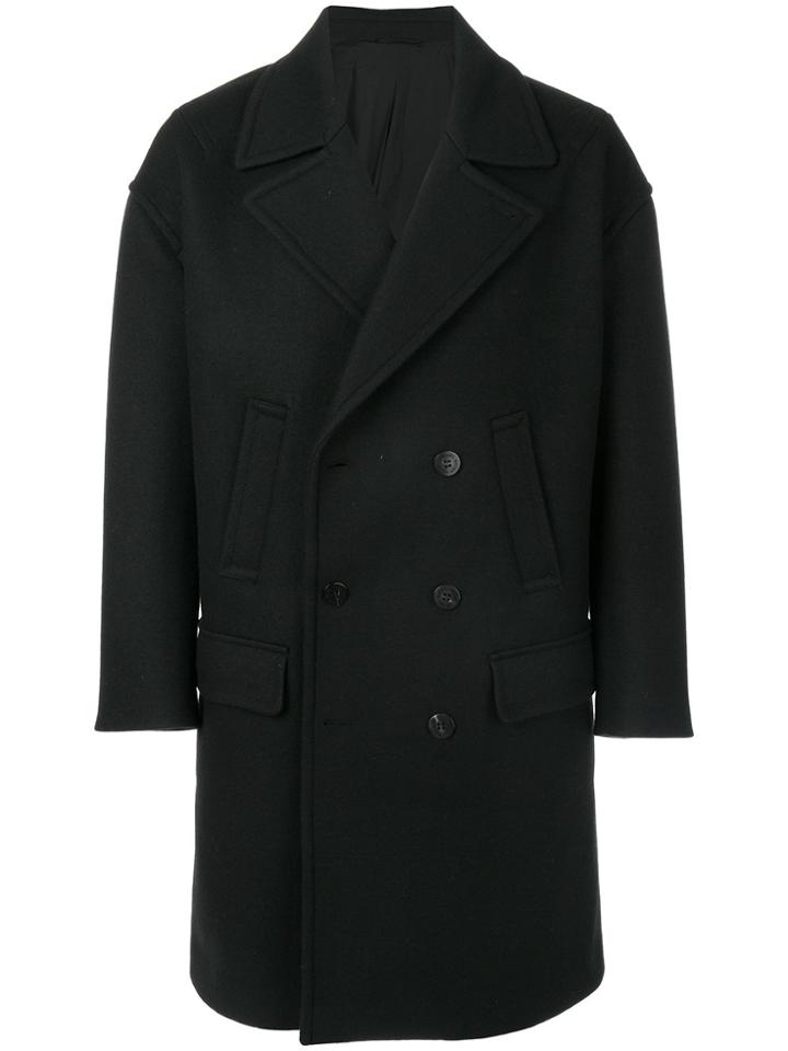 Neil Barrett Double Breasted Coat - Black