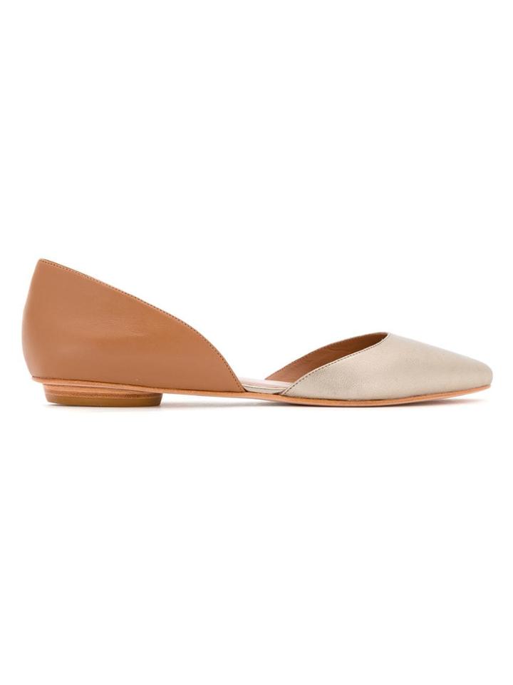 Sarah Chofakian Leather Ballerinas - Multicolour
