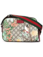 Gucci Tian Gg Supreme Print Shoulder Bag, Men's, Red, Calf Leather/polyurethane