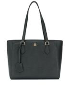 Tory Burch Logo Plaque Tote - Black