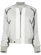 Haider Ackermann Contrast Piping Bomber Jacket - Nude & Neutrals