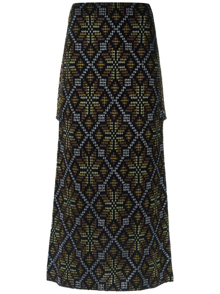 Cecilia Prado - Knit Maxi Skirt - Women - Acrylic/lurex/viscose - Pp, Black, Acrylic/lurex/viscose