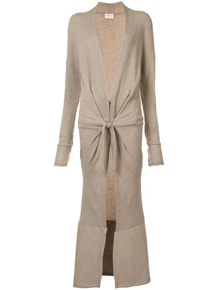 Sabine Luise - Rober Over Piece Cardi-coat - Women - Cashmere - One Size, Nude/neutrals, Cashmere