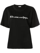 Natasha Zinko Wait For Me And I'll Come Back T-shirt - Black